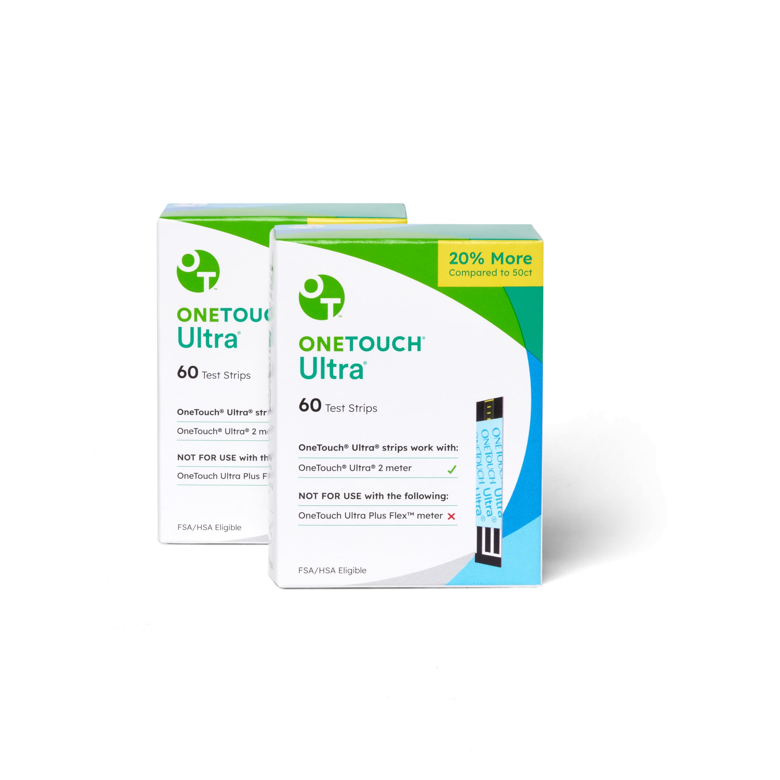 OneTouch Ultra test strips bottle for quick, reliable daily glucose readings