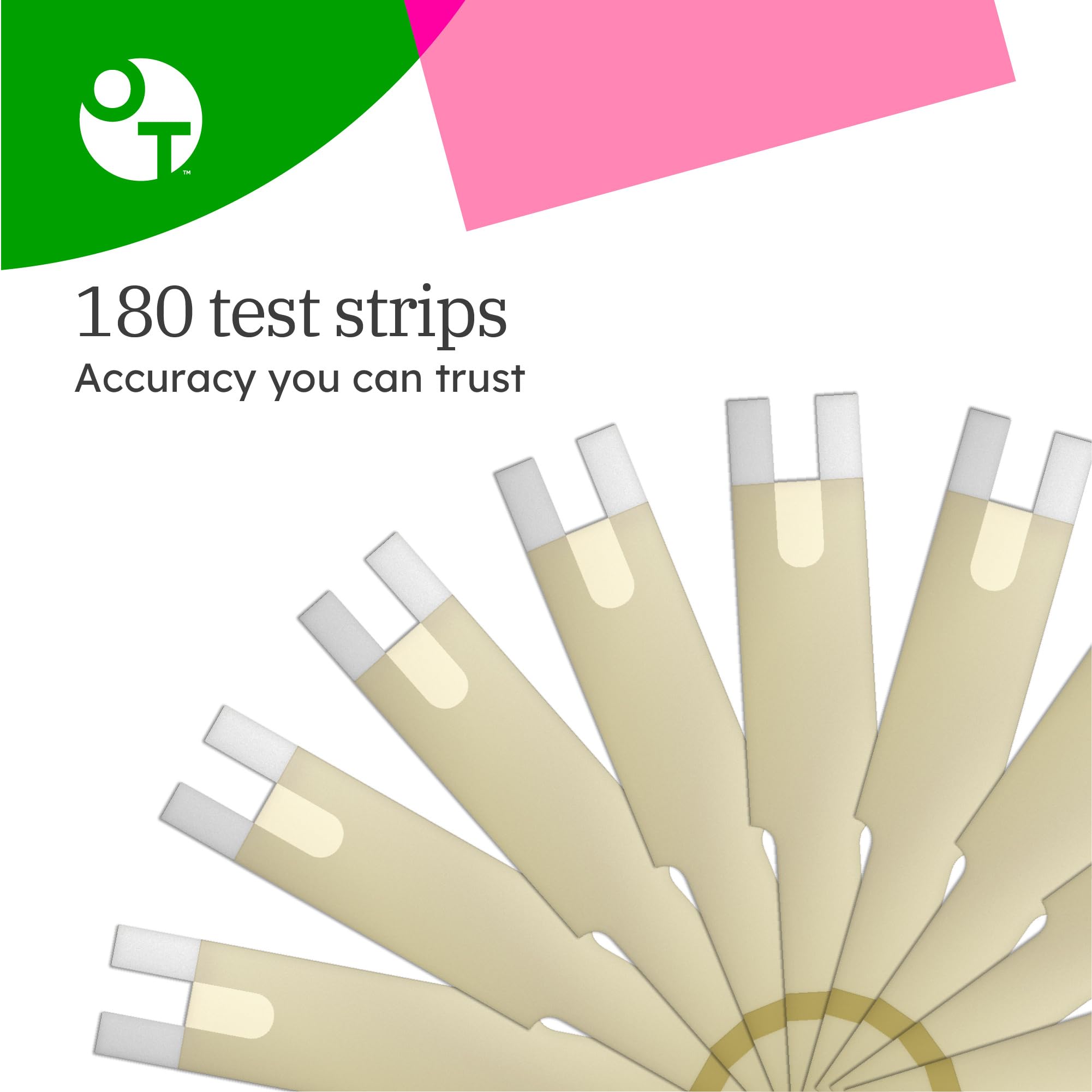 OneTouch Verio bottle opening shown for quick test setup.