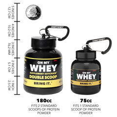 ONMYWHEY gym bag clip ensures fast access during workouts.