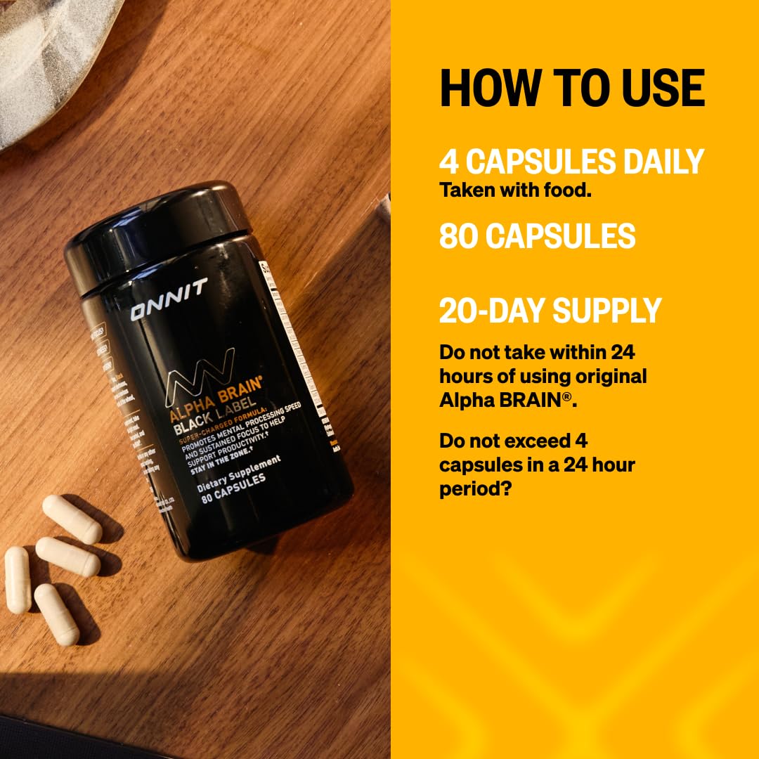 ONNIT Alpha Brain capsules in hand for daily focus.
