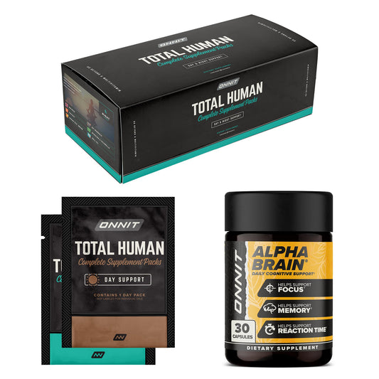 ONNIT Alpha Brain bottle for focused mental performance.