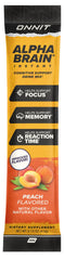 Desk scene of ONNIT Alpha Brain Instant packets ready for study session