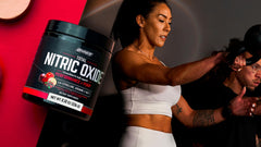 ONNIT bottle with glass and pump visual hints at steady energy during workouts