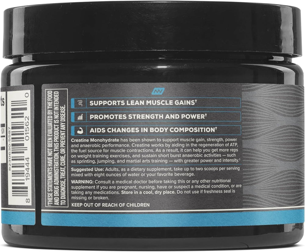 ONNIT Creatine Monohydrate bottle label highlighting unflavored formula.