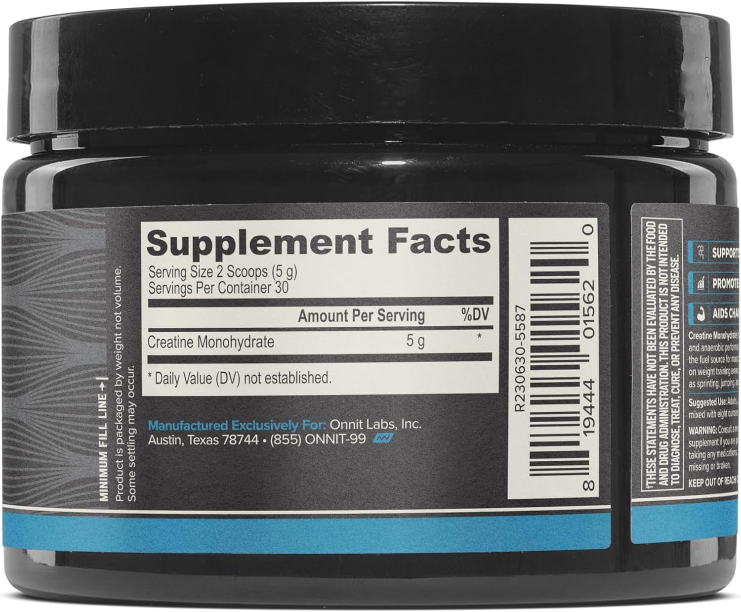ONNIT Creatine Monohydrate triple-pack displayed for ongoing training support.