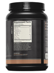 ONNIT Grass Fed Whey Isolate chocolate in a shaker after workouts.