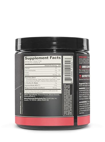 ONNIT powder scoop Harvest Fruit Punch activates nitric oxide for better flow