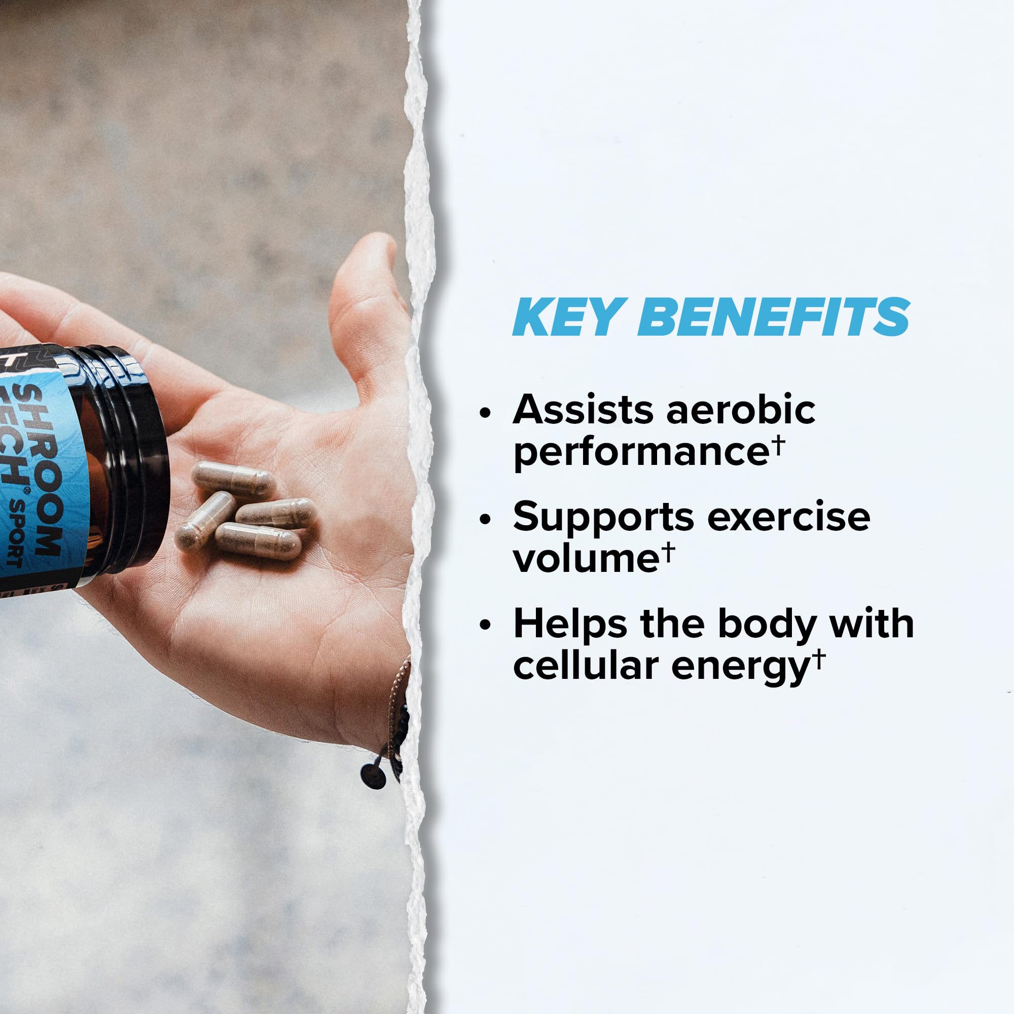 ONNIT Shroom Tech SPORT beside a water bottle during cardio session.