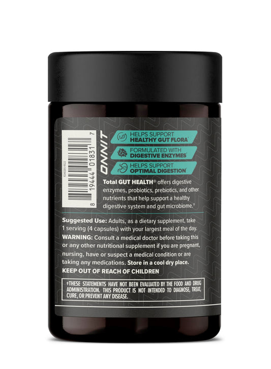 ONNIT Total Gut Health capsules ready for daily use
