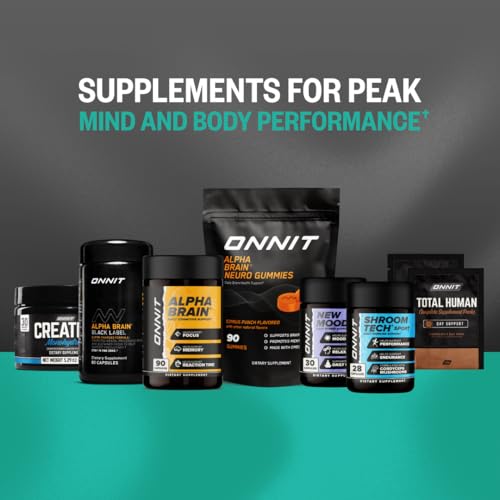 Morning routine scene with ONNIT Total Human Day Pack on the counter.