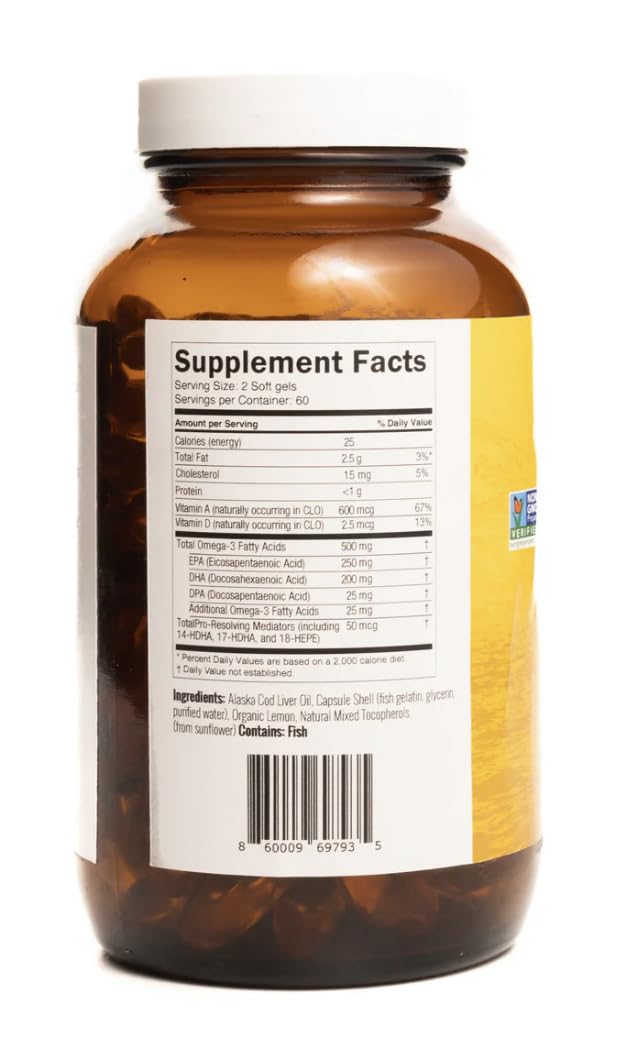 Label highlights natural vitamin D content in cod liver oil