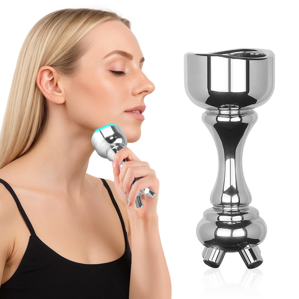 ONUEMP fascia massage tool with 2-head cup for facial use improves skin texture.