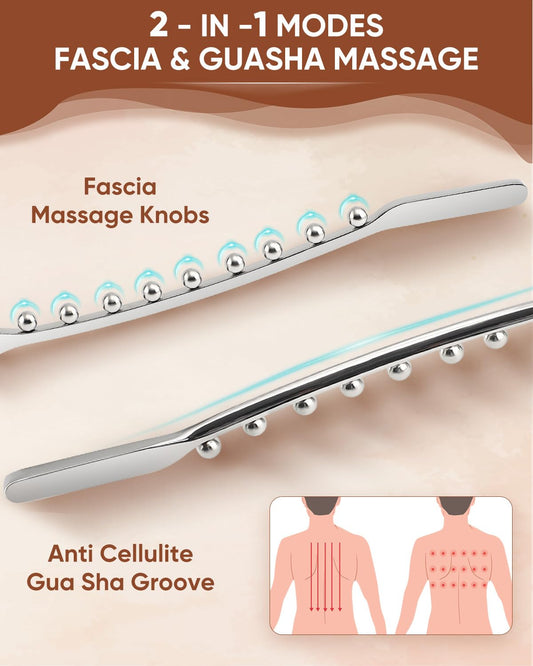ONUEMP gua sha stick with ergonomic handle for comfortable grip