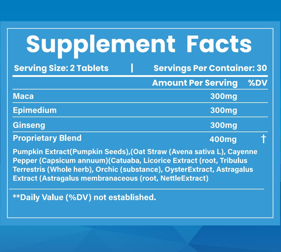 Oohma imagery features ginseng and pumpkin seed components.