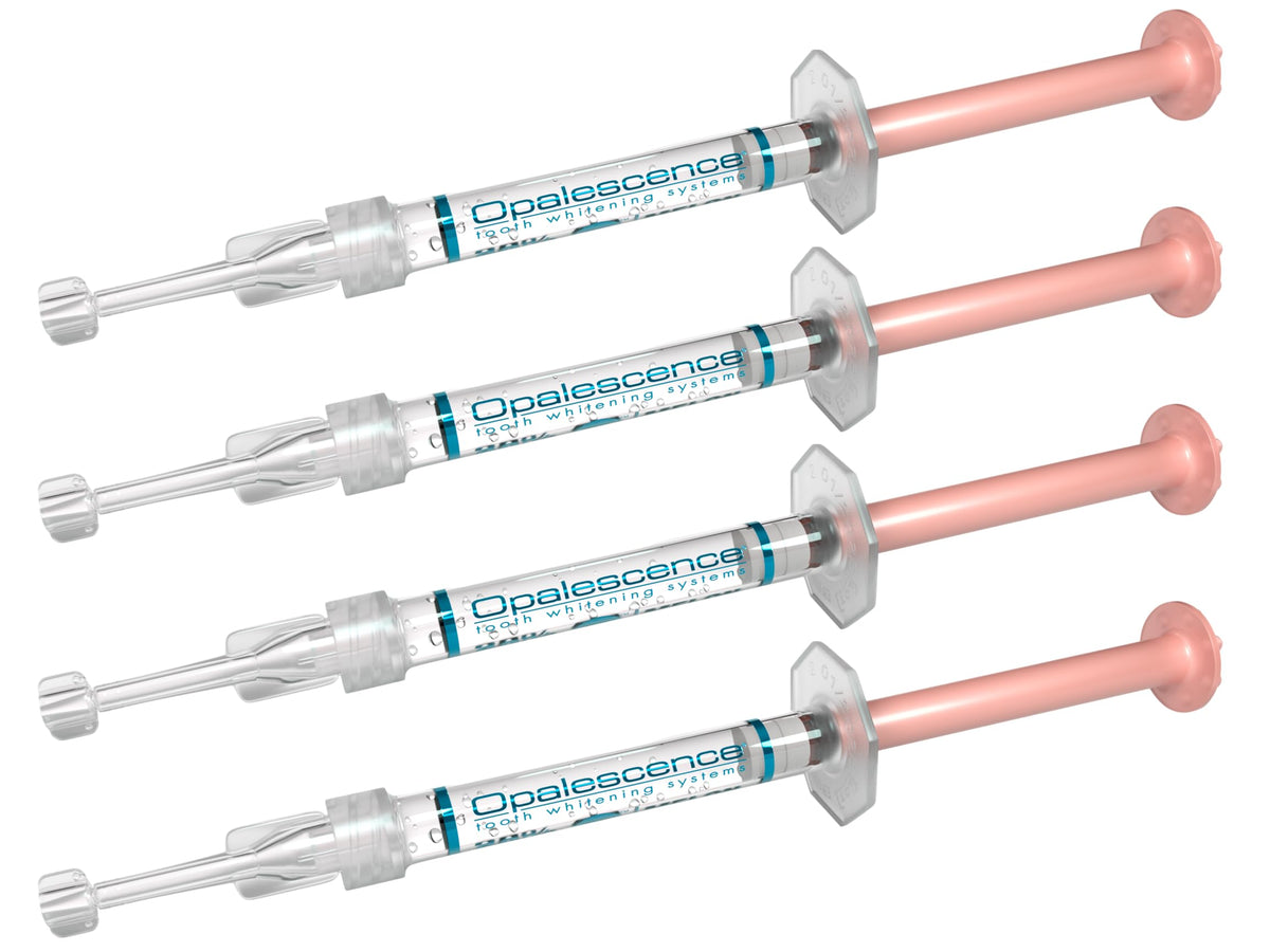 Opalescence 10% gel syringes refill front view for at-home whitening convenience