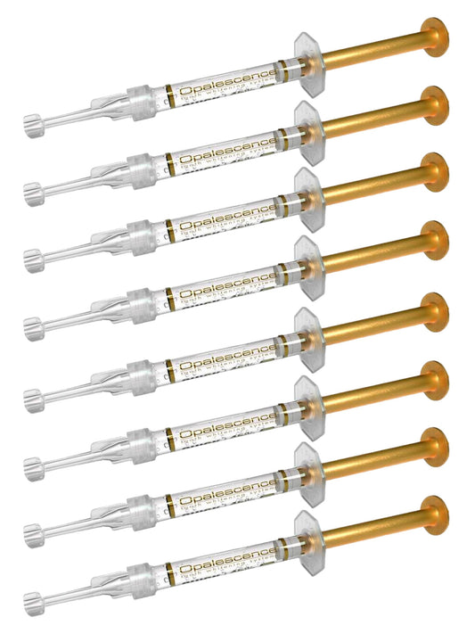 Opalescence 45% syringe gel for precise at-home whitening with controlled delivery.