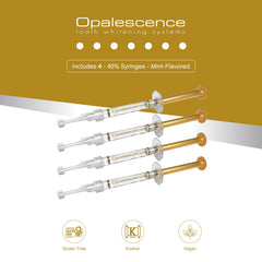 Opalescence 45% carbamide peroxide refill gel designed for tray delivery.