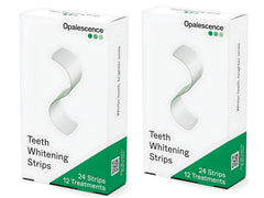 Opalescence GO strip application close-up showing comfortable whitening at home