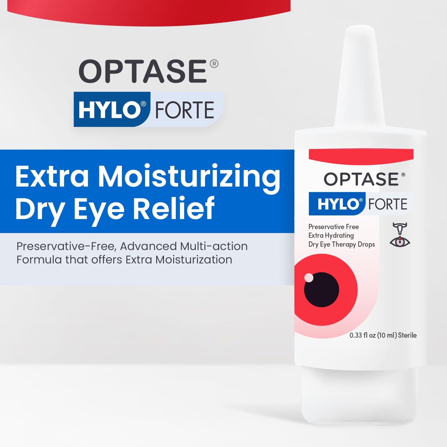 Dropper-tip of Optase HYLO Forte for easy, precise application