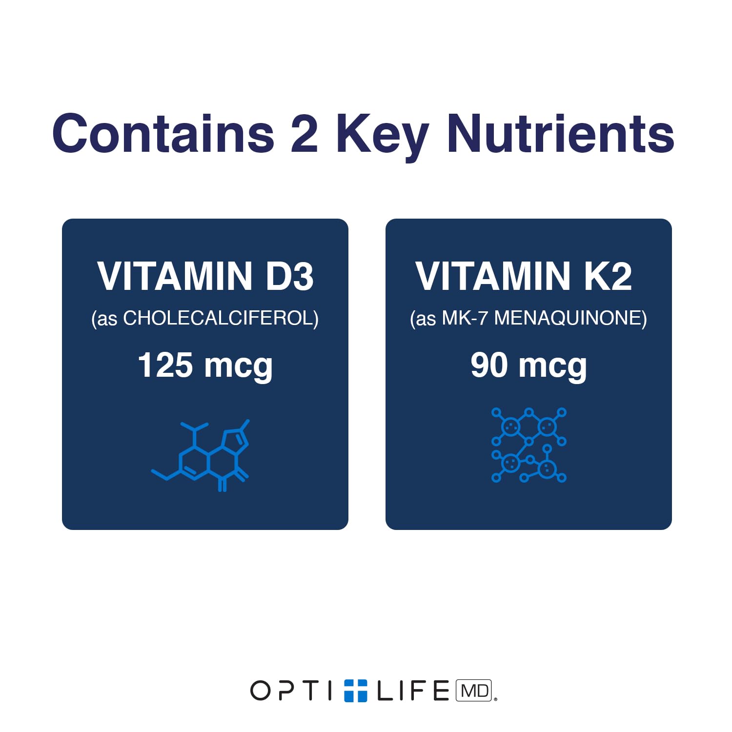 Opti Life MD D3/K2 jar with ergonomic grip for everyday use.