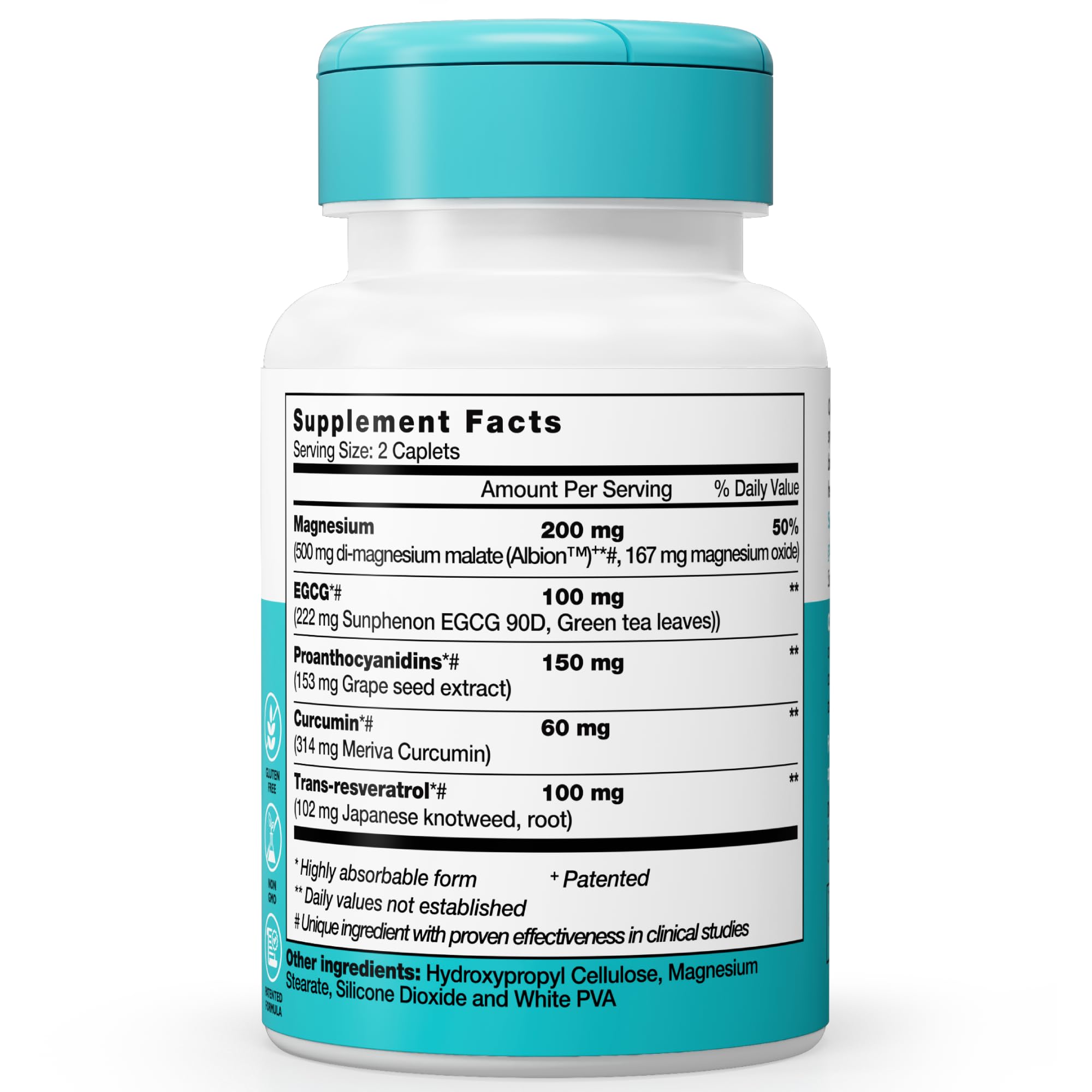 OptiCel Joint Health capsules being poured for easy daily dosing.