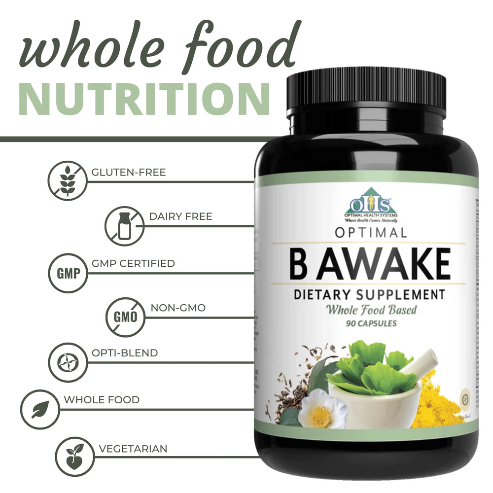 Morning desk setup with B Awake for an energy boost
