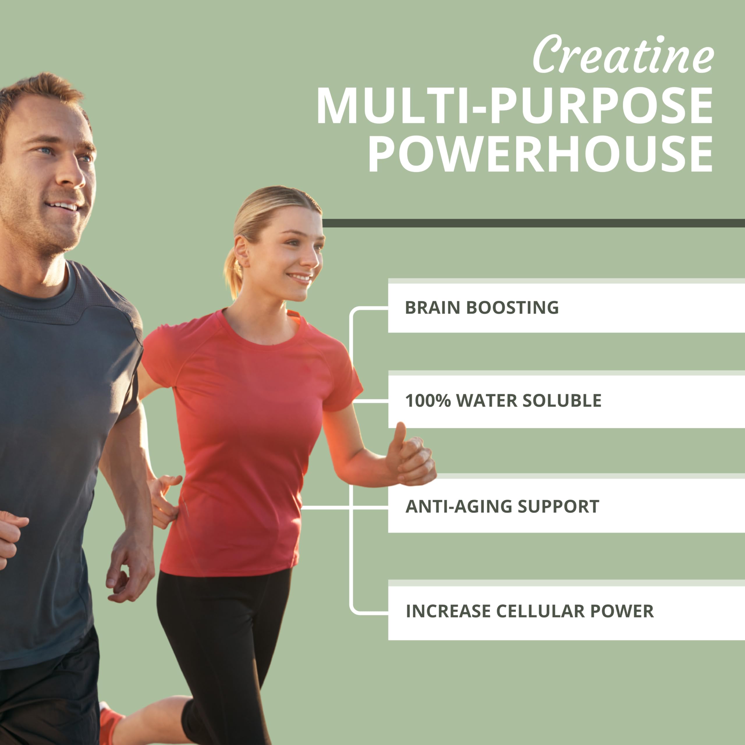 Optimal Health Systems Creatine scoop measuring precise daily servings.