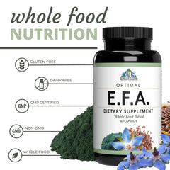 Optimal Health Systems flaxseed source emphasizes ALA for plant-based omega-3 intake.