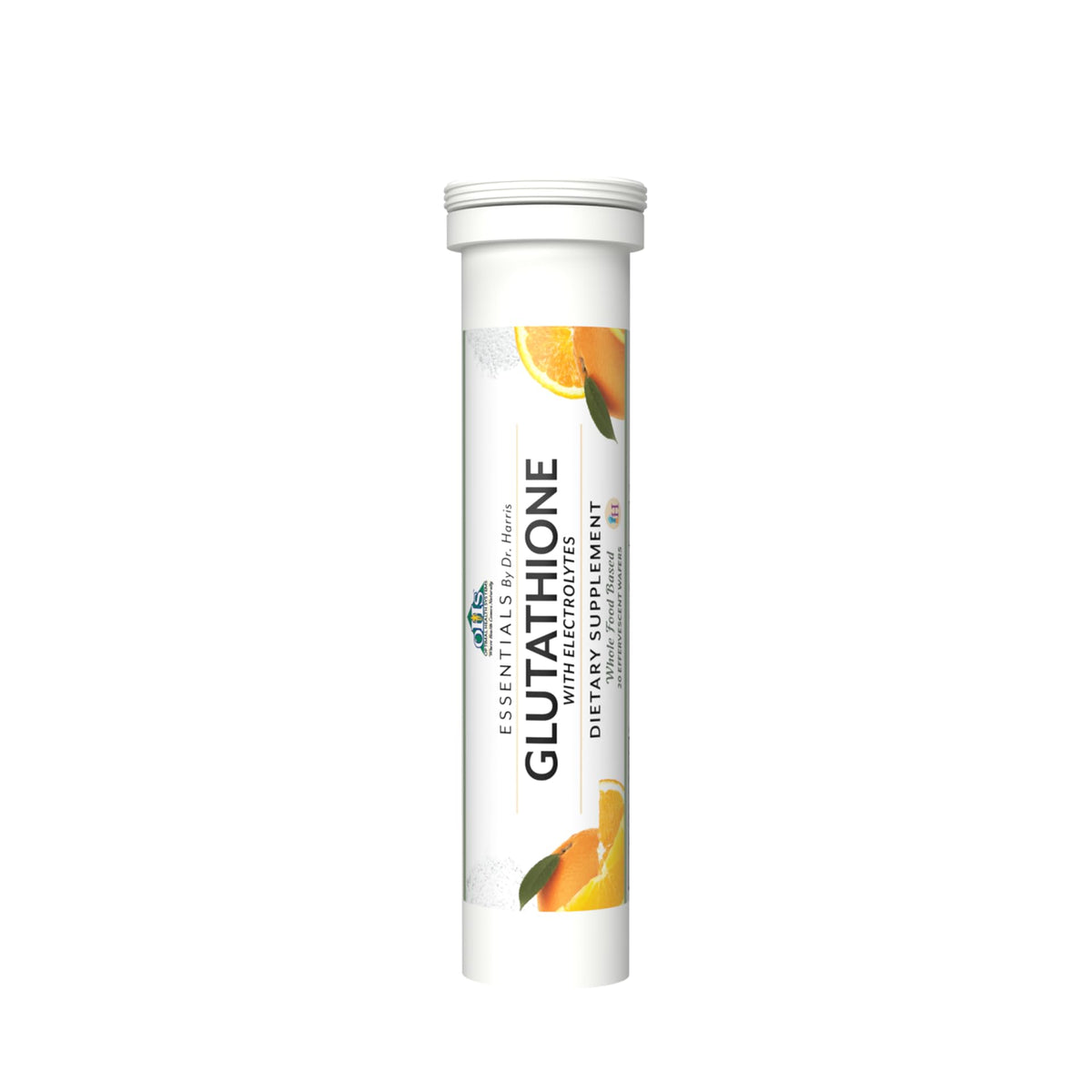 Optimal Health Systems Essential Glutathione bottle pour for easy daily supplementation