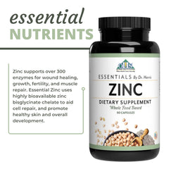 Optimal Health Systems Essential Zinc on kitchen counter emphasizes everyday use