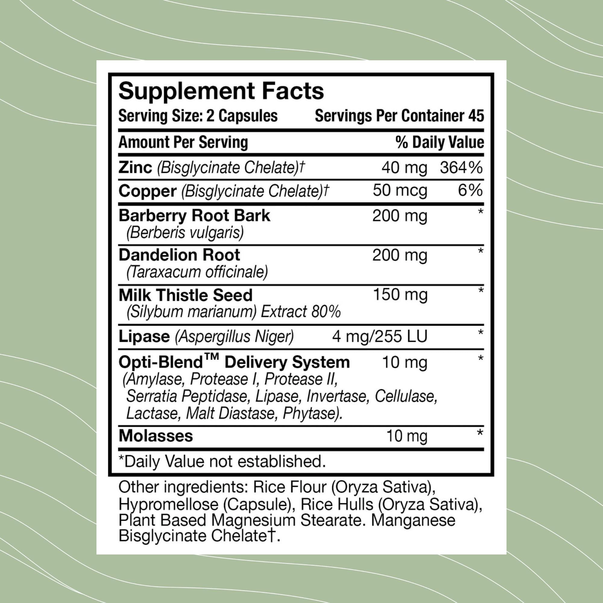 Optimal Health Systems optiblend enzymes closeup enhances nutrient absorption at cellular level