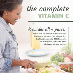 Optimal Health Systems Whole C chewable featuring rutin and J&K Factor for complex vitamin C.