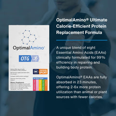 OptimalAmino OTG serving pour demonstrates easy mixing and quick uptake