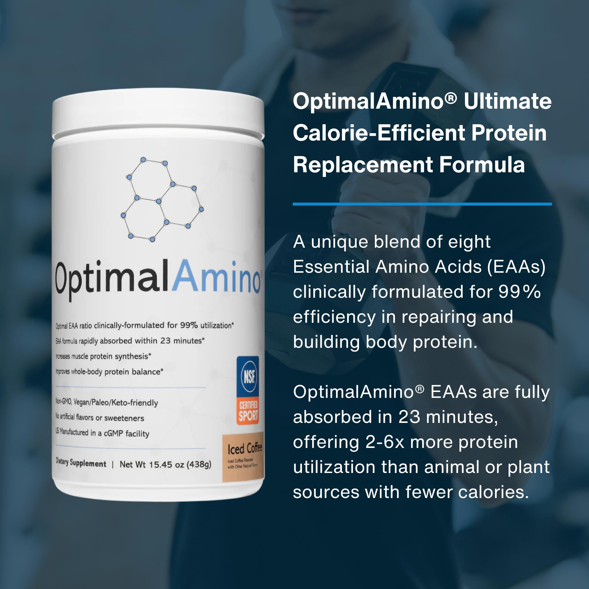 OptimalAmino stick packs offer on-the-go convenience for training days