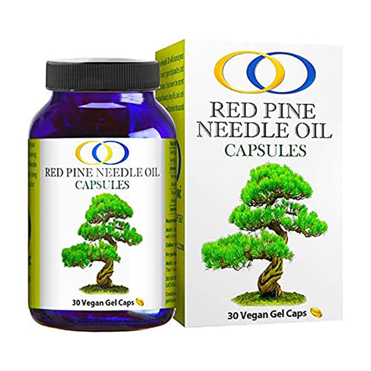 Optimally Organic Red Pine Needle Oil caps: daily wellness capsules for immune support