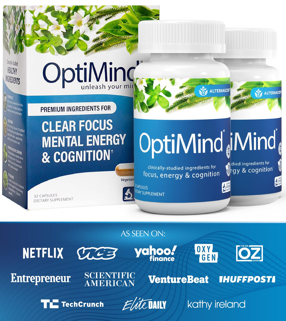 Optimind clinically studied ingredients for focus and resilience