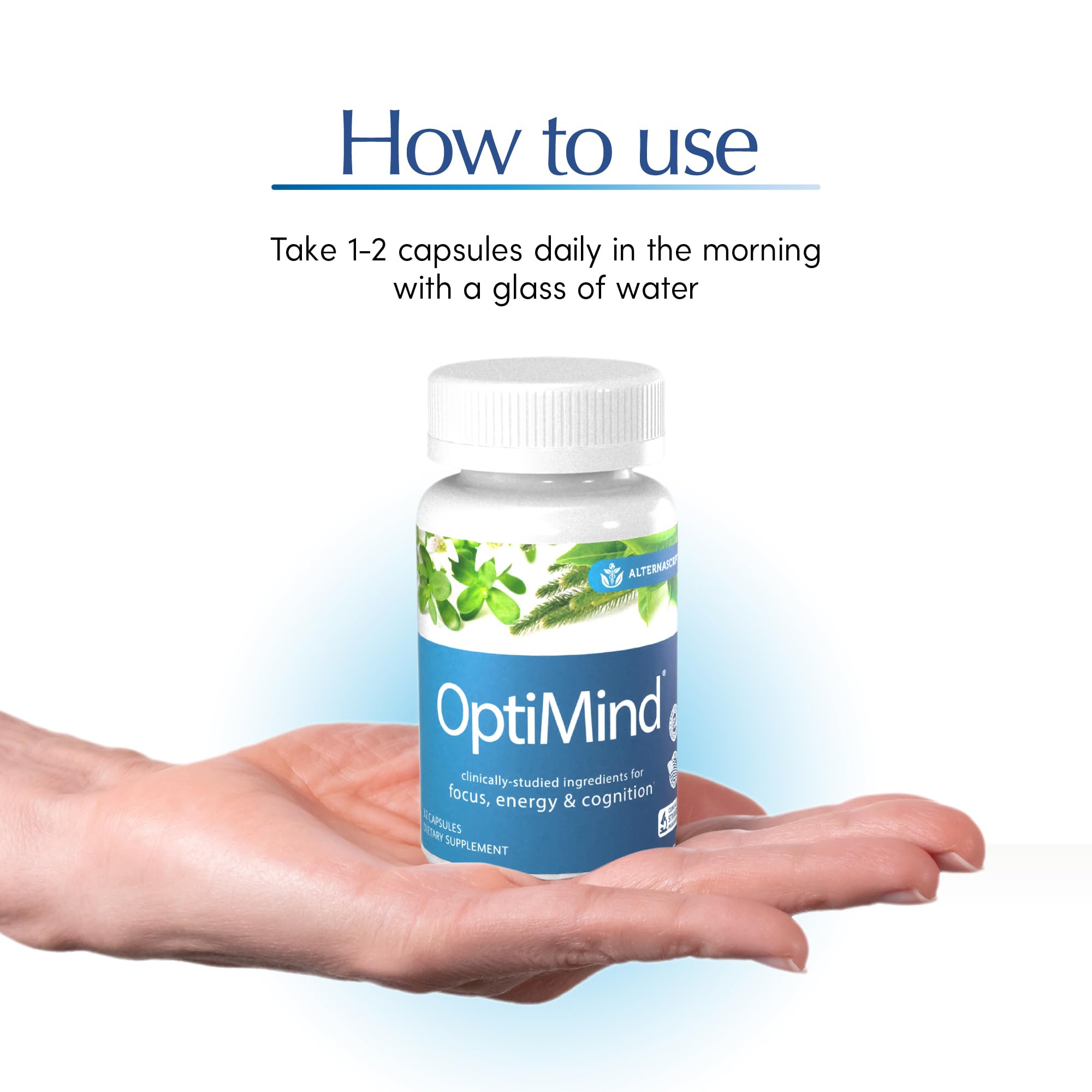 Optimind green coffee bean caffeine provides steady daytime focus.