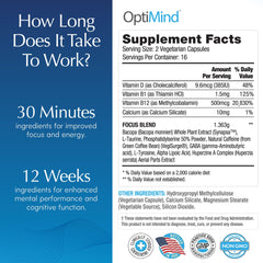 Optimind huperzine A plant extract listed for potential recall support.
