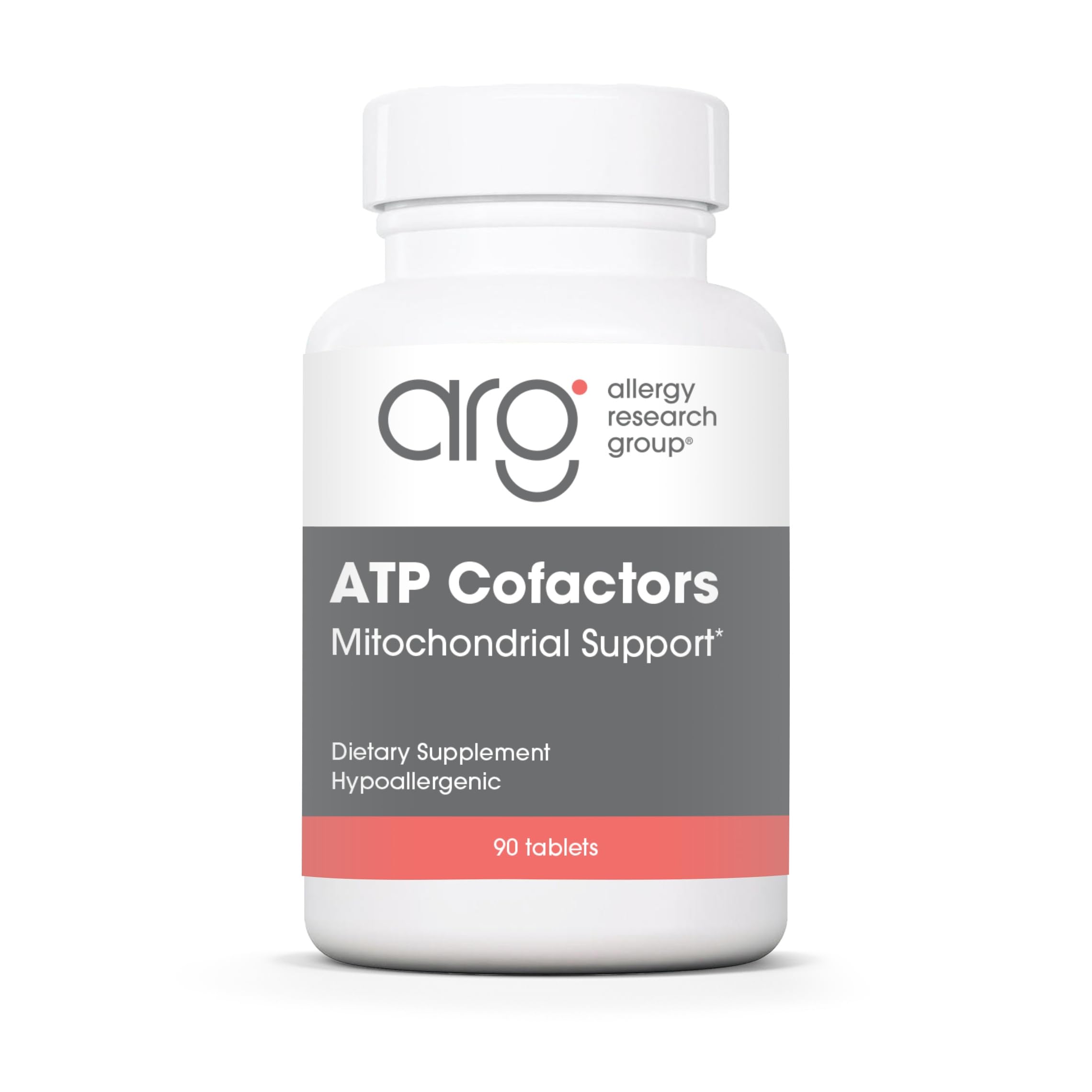 Optimox ATP Cofactors bottle front view for energy-supporting B vitamin blend.