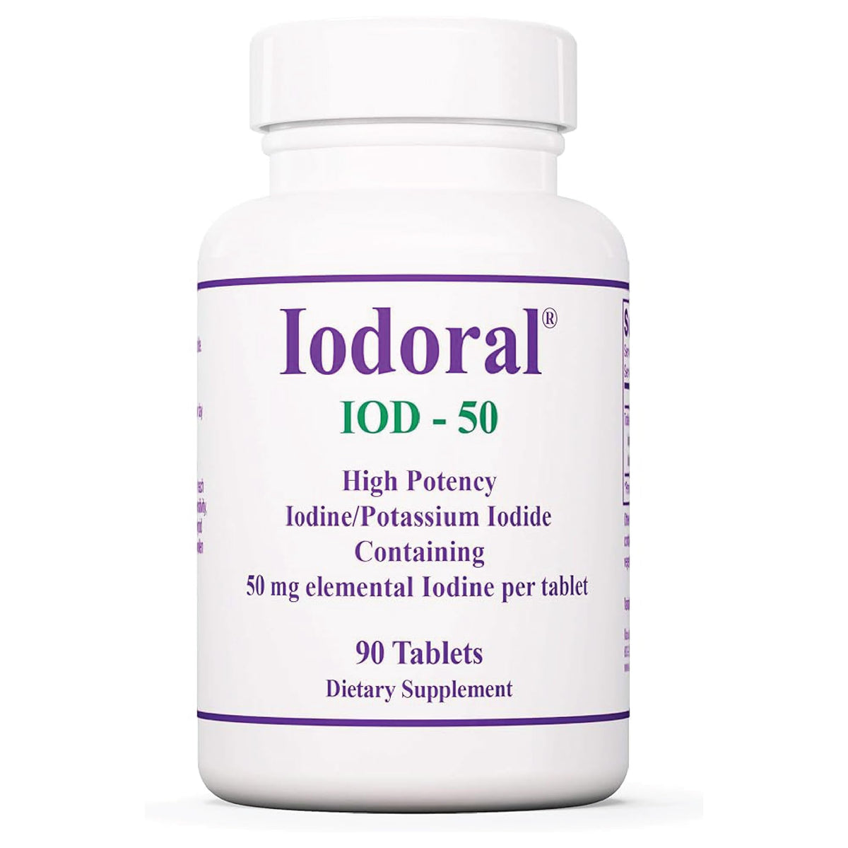 Optimox Iodoral 50 mg bottle front for daily iodine support