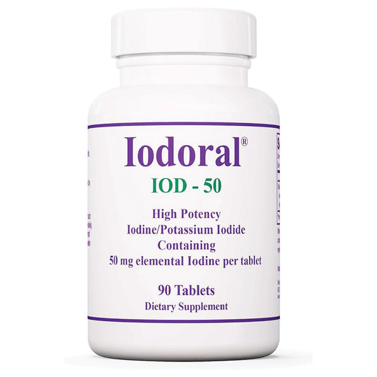 Optimox Iodoral 50 mg bottle front for daily iodine support