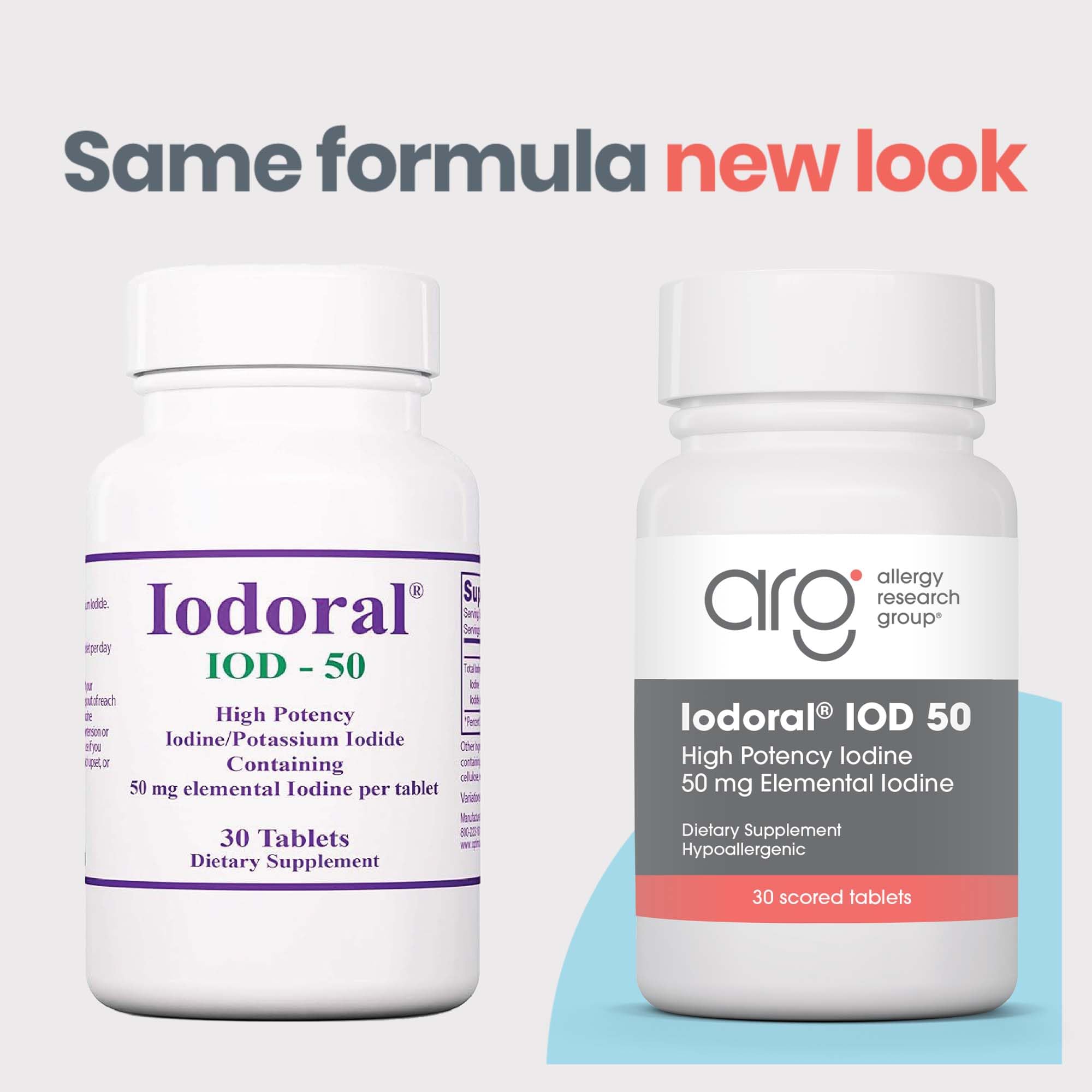 Optimox Iodoral 50 mg bottle back reveals supplement facts for informed use.