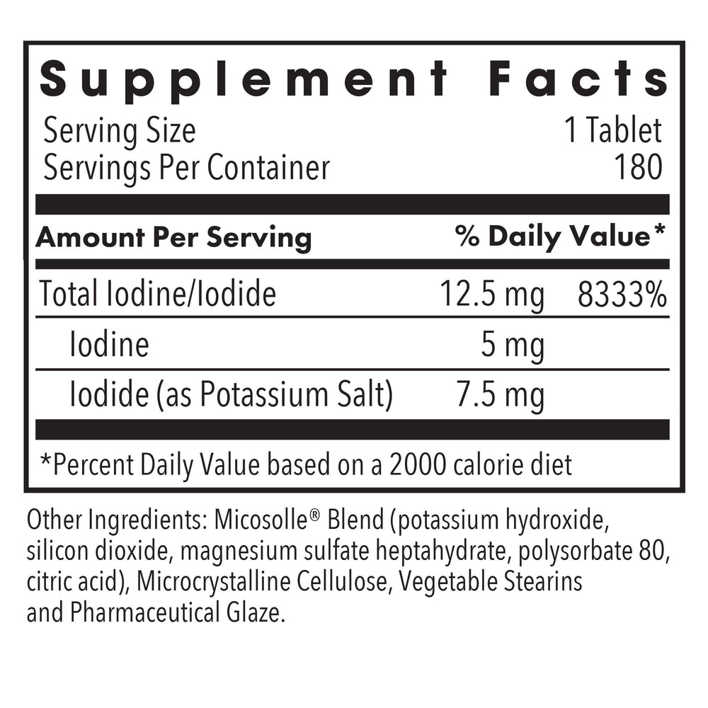Optimox Iodoral label front highlighting thyroid support