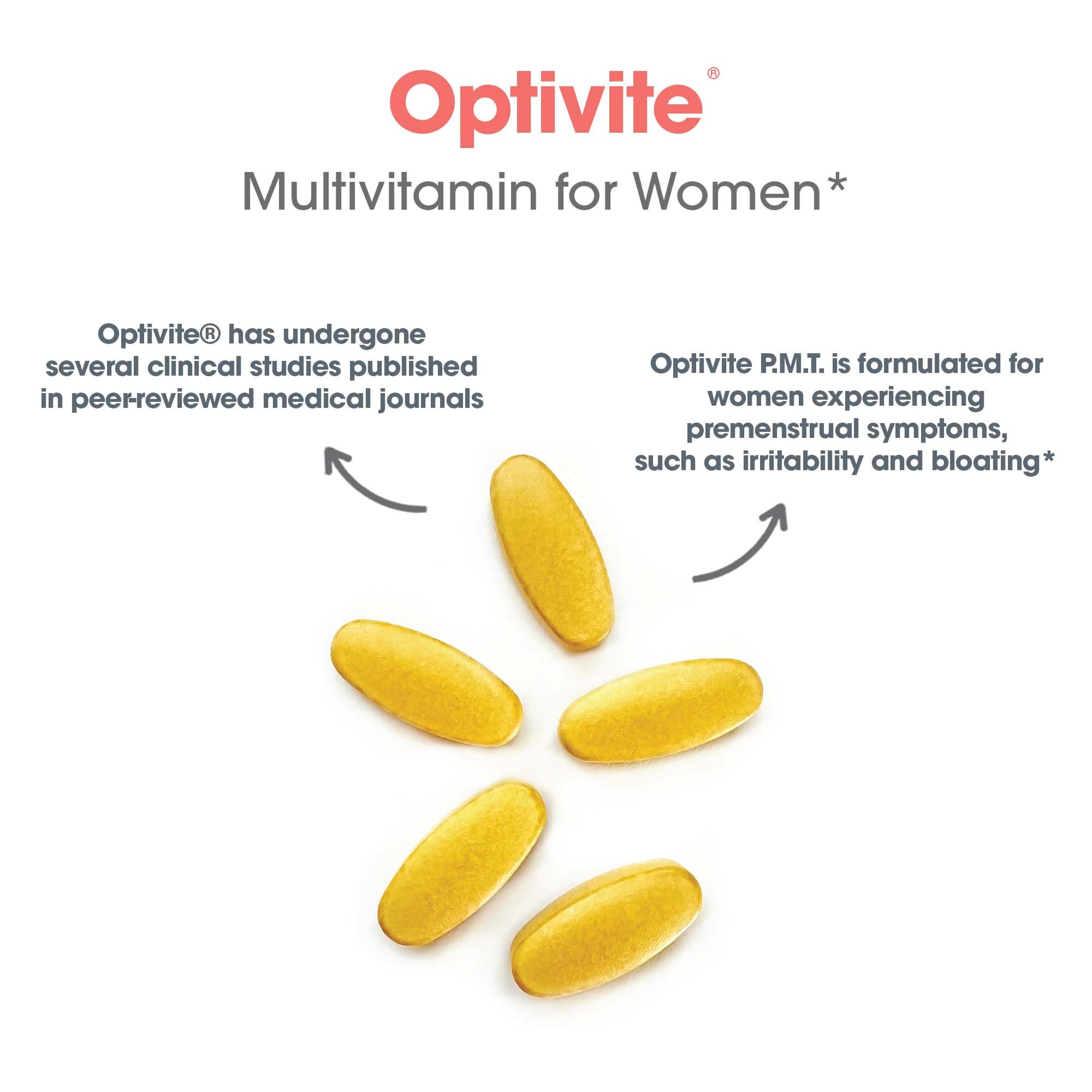 Optivite PMS dosage scoop demonstrates precise daily intake.