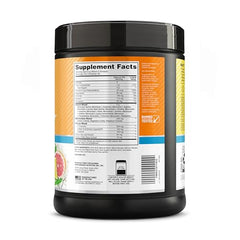 Optimum Nutrition Amin.O. Energy back-of-pack nutrition panel with caffeine sources