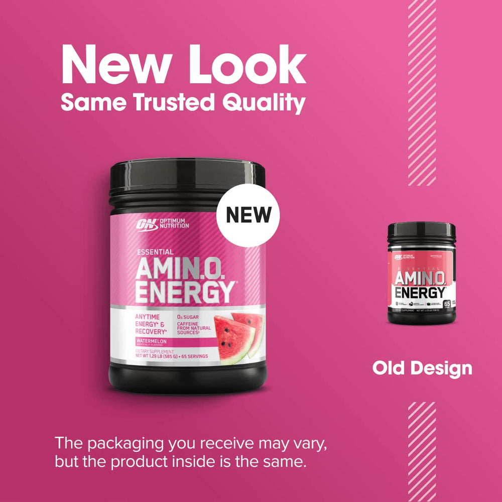 Optimum Nutrition Amino Energy poured in glass shows clean dissolve and refreshing taste.