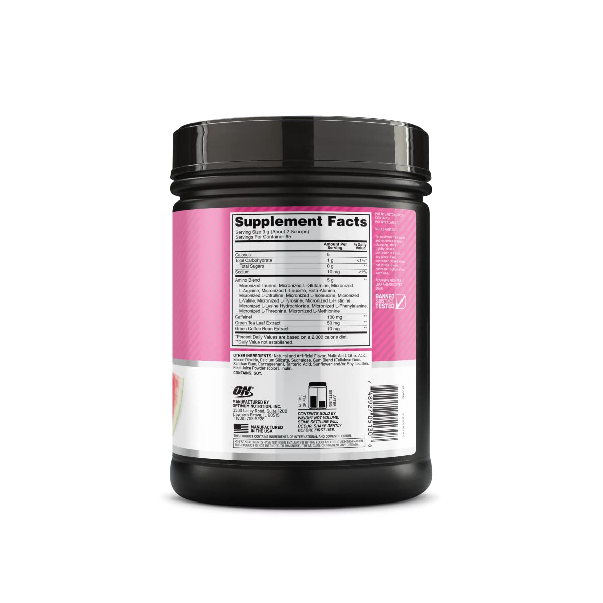 Optimum Nutrition Amino Energy energized workout scene suggests focus and stamina.