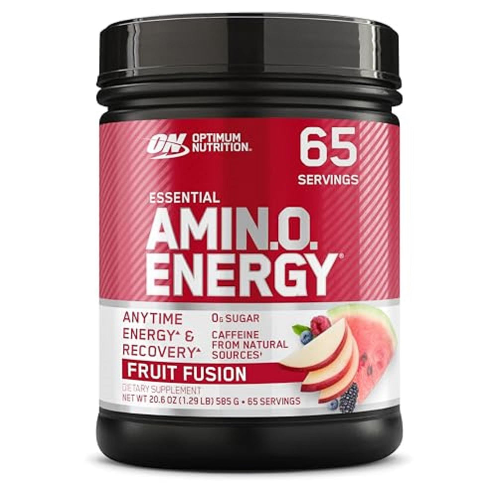 Optimum Nutrition Amino Energy fruit fusion bottle for on-the-go energy.