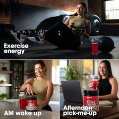 Optimum Nutrition Amino Energy glass with ice for a refreshing drink.