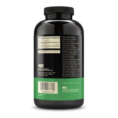 Optimum Nutrition Creatine Monohydrate capsules on training mat ready for routine